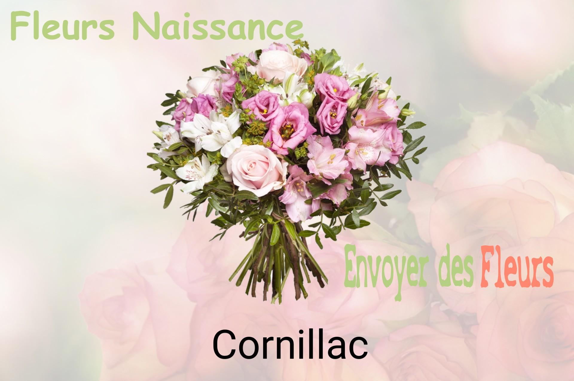 Bouquet de fleurs de naissance livré à Cornillac